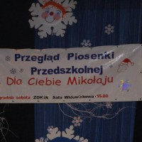 Przegląd Piosenki Przedszkolnej ph. "Dla Ciebie Mikołaju" 2010